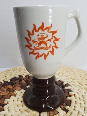 Vintage Hall Gaucho Mug Made For Loew’s Hotels Pottery footed coffee mug (NAV1)